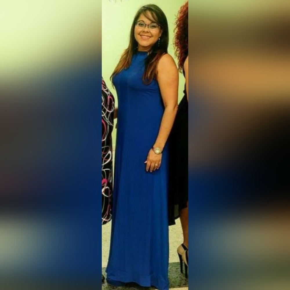 Long dress Formal style 95% Polyester, 5% Spandex Size Med Excelent condition